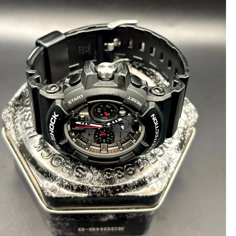 Casio G-Shock GAC-110-1A Analog Chronograph Black Silver 200M Watch